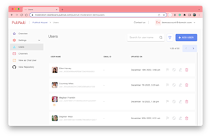 Moderation Dashboard Screenshot Moderation Dashboard Screenshot